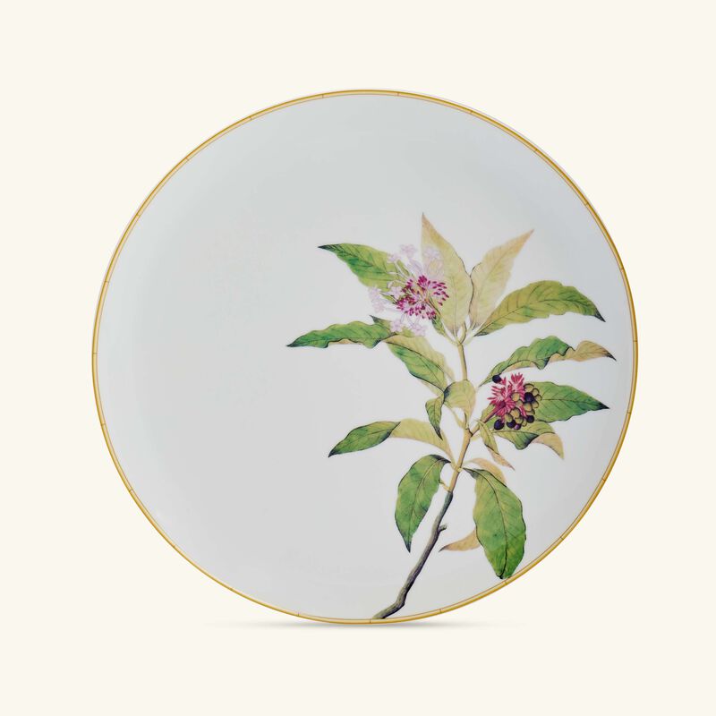 Jardin Indien Serving Platter Round Green 32cm bernardaud jardin indien serving platter round green 32cm