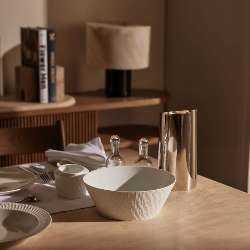 Twist Salad Bowl White 24cm bernardaud twist salad bowl white 24cm