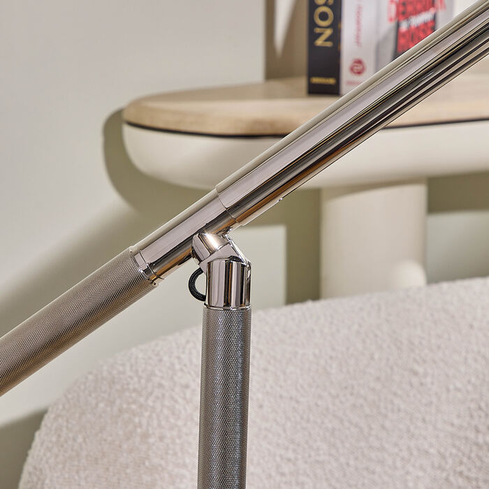 Barrett Knurled Boom Arm Desk Light Nickel ralph lauren home barrett knurled boom arm desk light nickel