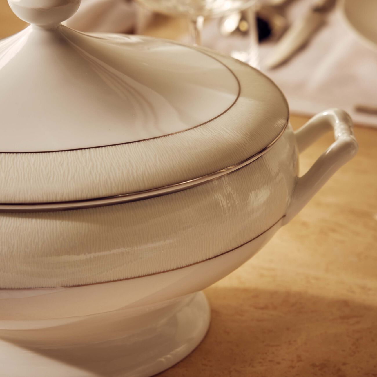 bernardaud dune soup tureen white