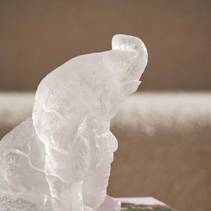 لاليك منحوتة الفيل الصغير تيرامينيرال الشفافة
