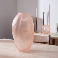 lalique alize vase medium pink