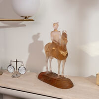 daum marwari horseman sculpture limited edition gold