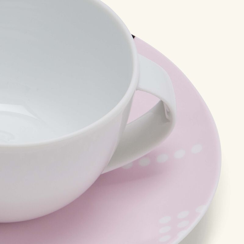 bernardaud oscar tea cup   saucer black