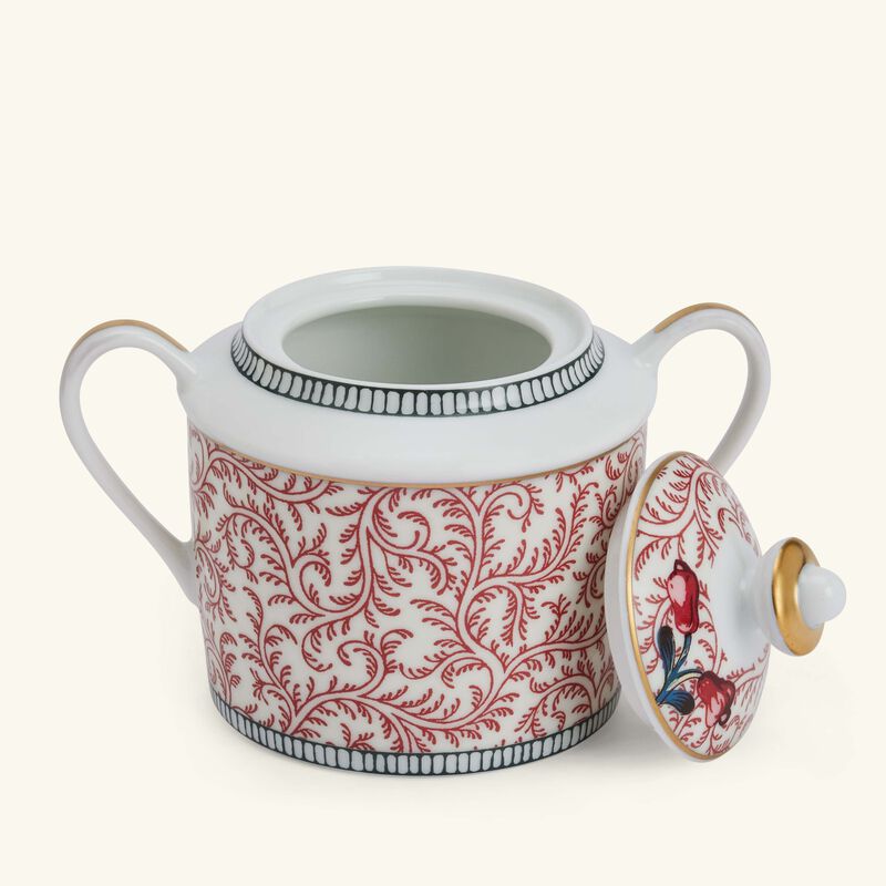 Braquenie Sugar Bowl Red bernardaud braquenie sugar bowl red