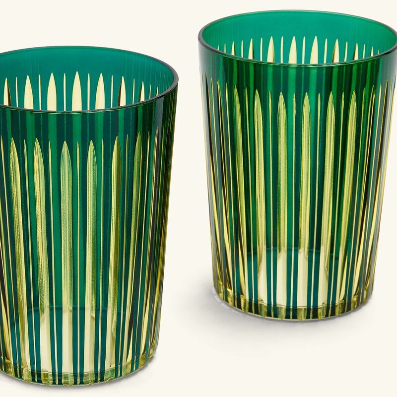 l objet prism highball glasses green set of 4