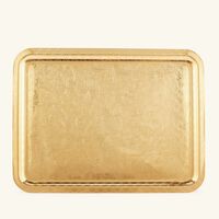 christofle jardin d eden serving tray rectangular large gold