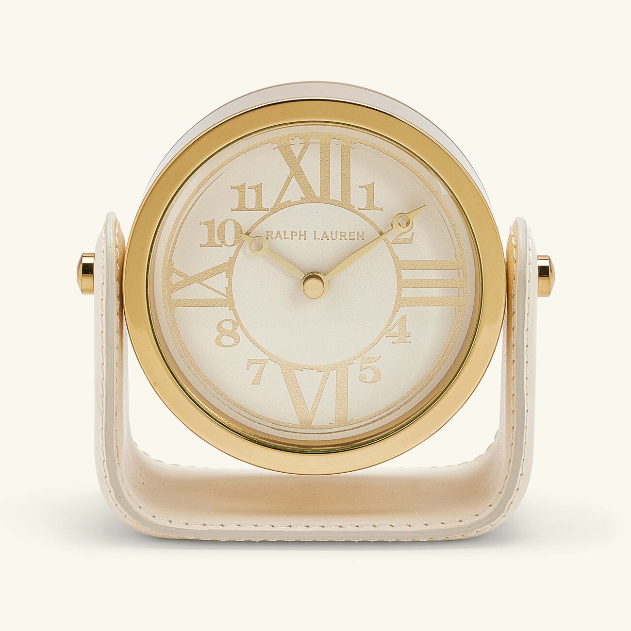 رالف لورين هوم ساعة الحائط برينان باللون الذهبي