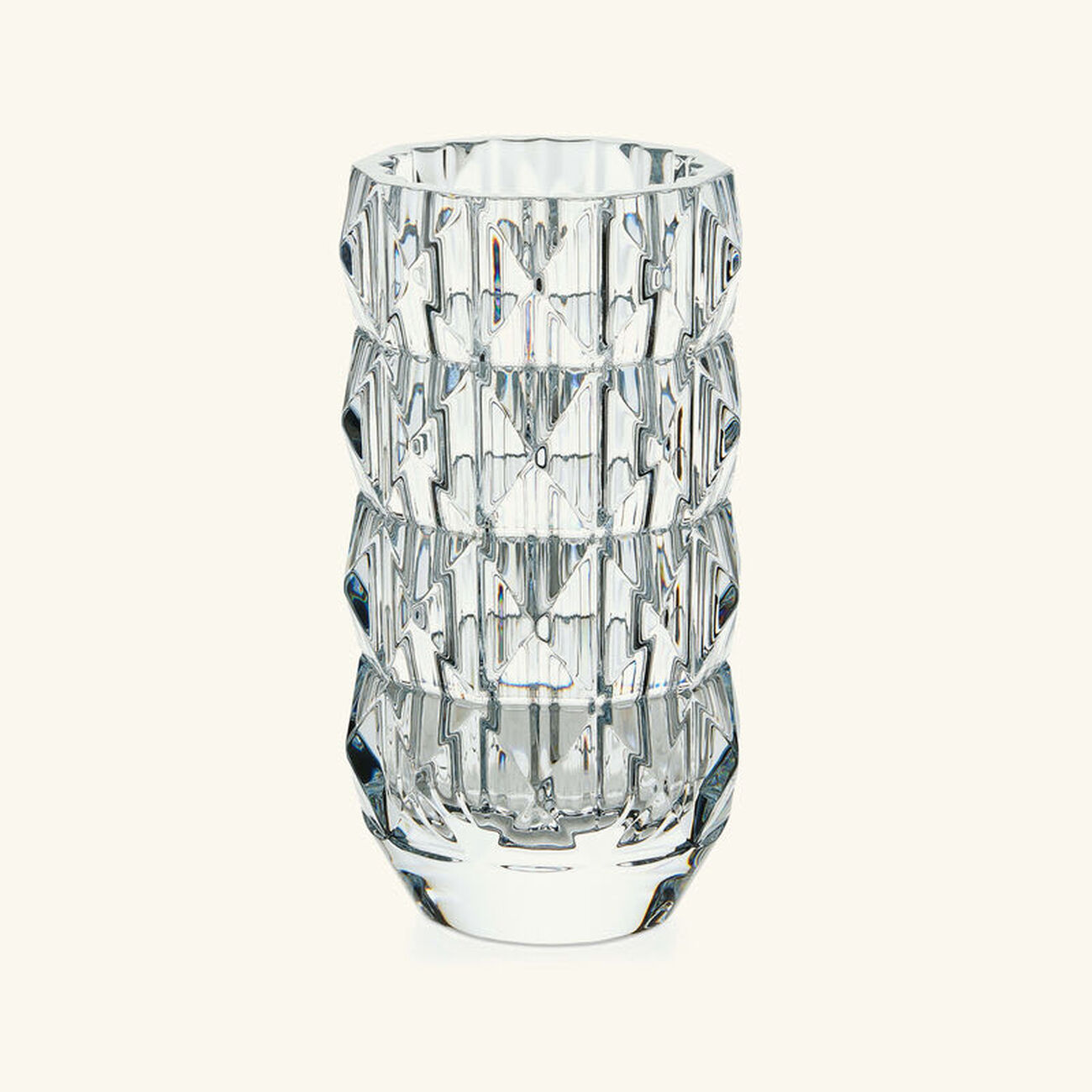baccarat louxor vase round medium clear
