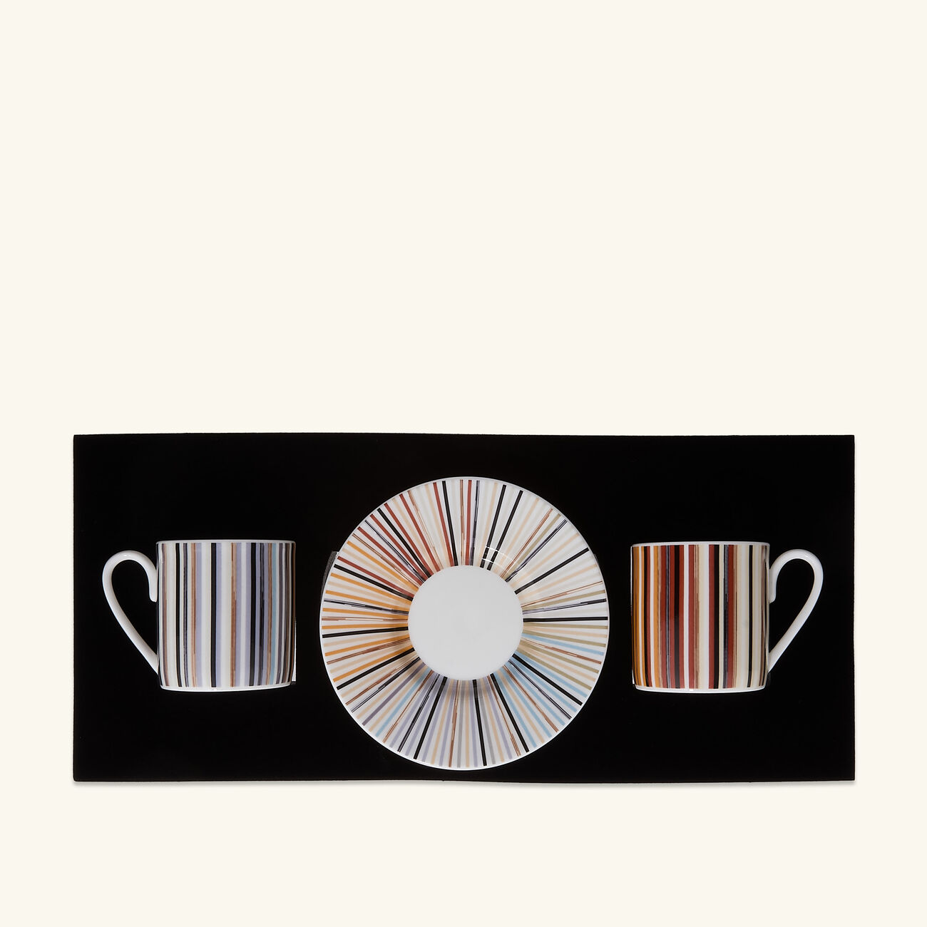 missoni home stripes coffee cup   saucer multicolor set of 2