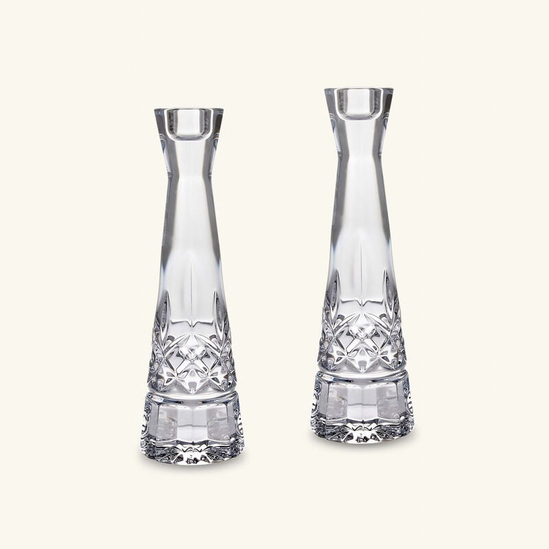 waterford lismore round candleholder clear