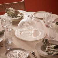 dimlaj thuluth dinner plate clear 32cm