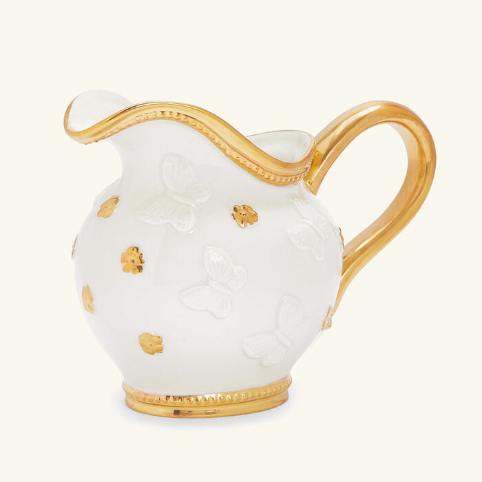 villari butterfly milk pitcher white