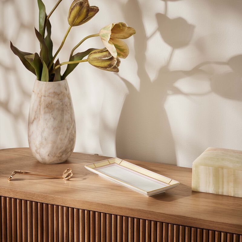 ginori 1735 diva serving platter rectangluar yellow 29cm