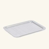 christofle graphik serving tray rectangular medium silver plated