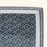 versace la greca signature serving platter rectangular 21cm