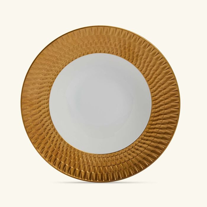 Twist Soup Plate Round Gold 22cm bernardaud twist soup plate round gold 22cm