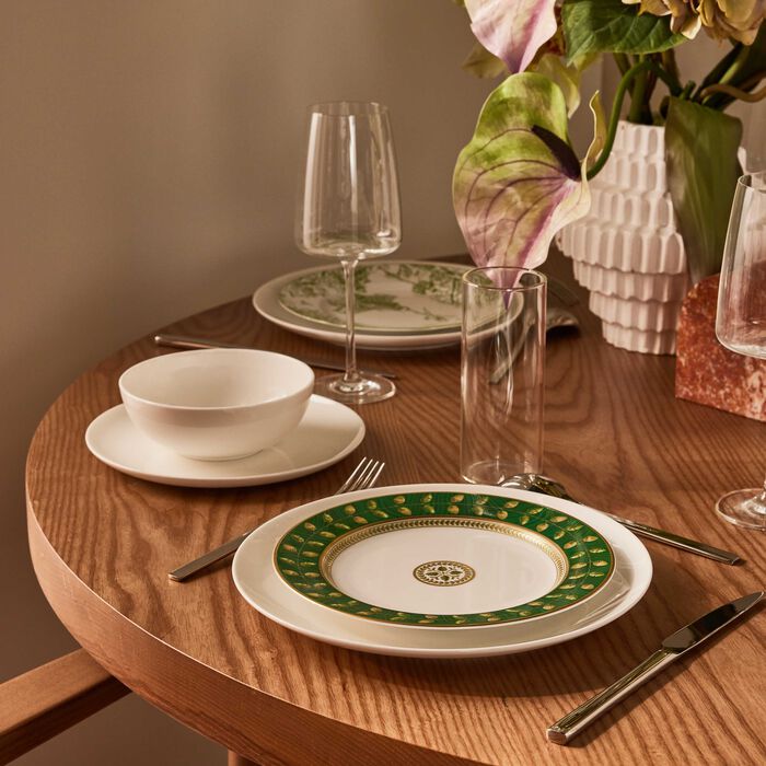 bernardaud constance malachite salad plate round green 21cm