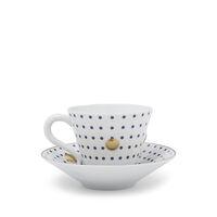 Knossos Night Blue Cup And Saucer, small