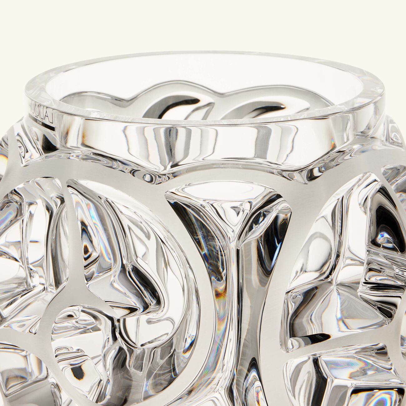 Tourbillons Vase Small Clear lalique tourbillons vase small clear