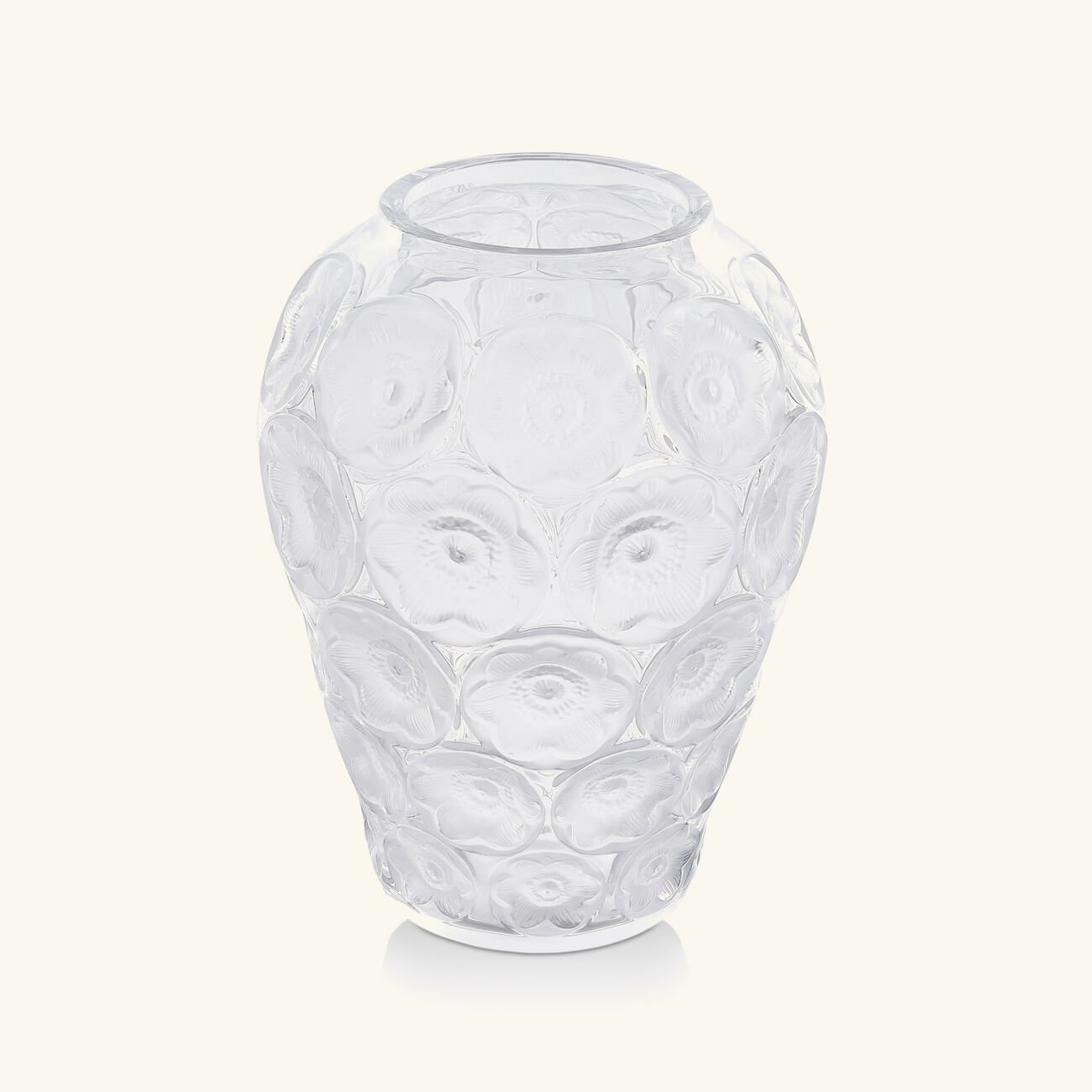 Anmones Vase Medium Clear lalique anmones vase medium clear