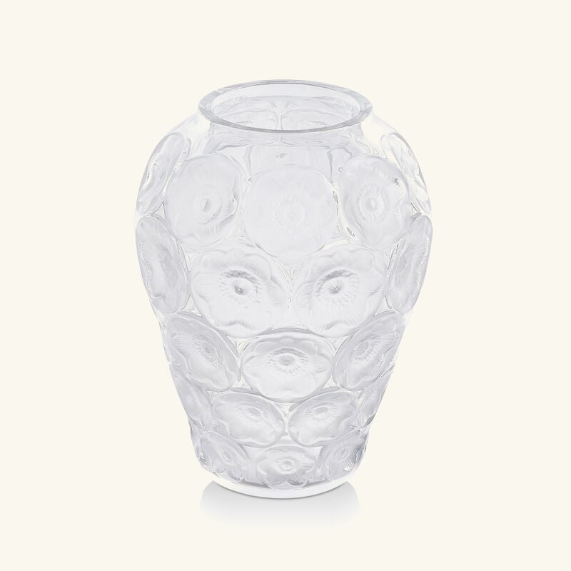 Anmones Vase Medium Clear lalique anmones vase medium clear