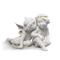 Eros and Psyche Angels Sculpture Medium White lladro eros and psyche angels sculpture medium white