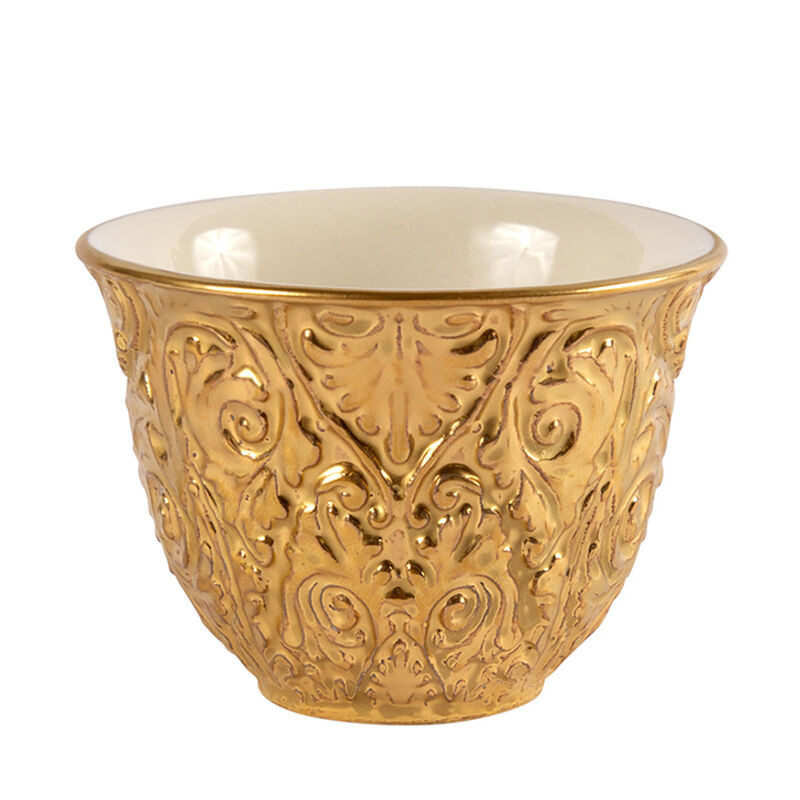 Amour Gold Arabic Coffee Cup, large