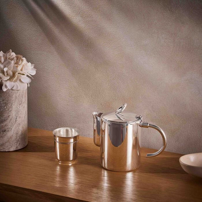 Vertigo Silver Plated Tea Pot Silver Plated christofle vertigo silver plated tea pot silver plated
