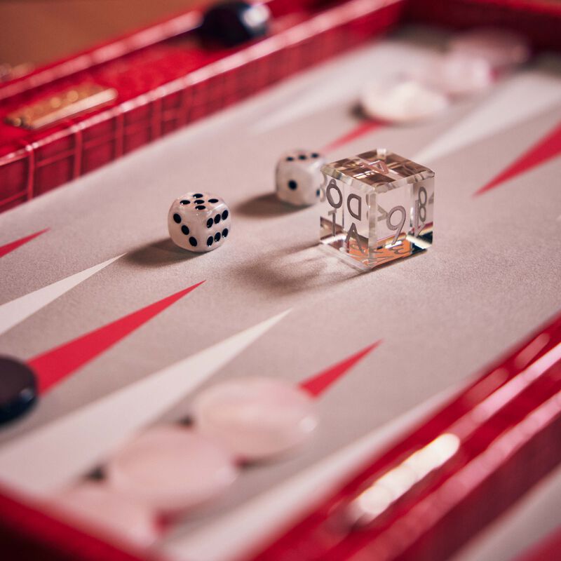 vido alligator backgammon set medium