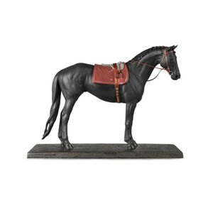 English Purebred Horse Sculpture, medium