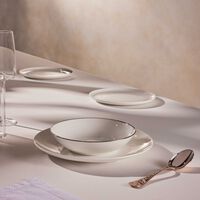 Albi Platine Soup Bowl White 23cm christofle albi platine soup bowl white 23cm