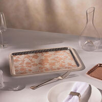 christofle jardin d eden serving tray rectangular large silver plated