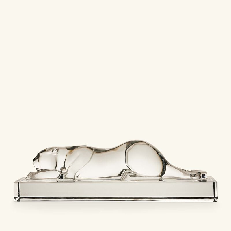 Héritage Panther Sculpture Medium Black baccarat h ritage panther sculpture medium black
