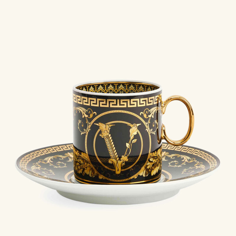 versace virtus gala coffee cup black