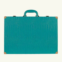 vido teal alligator backgammon set