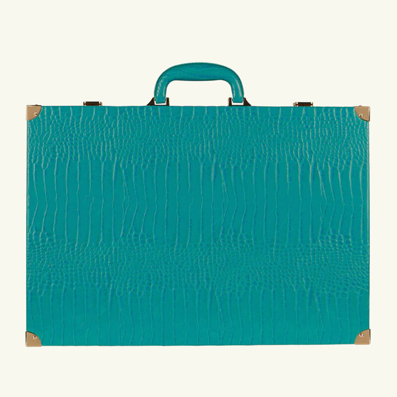 vido teal alligator backgammon set