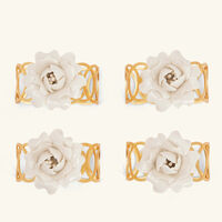villari camelia napkin ring white set of 4
