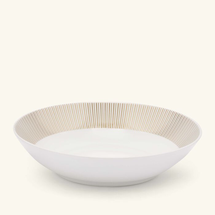 bernardaud sol soup plate round gold 19cm