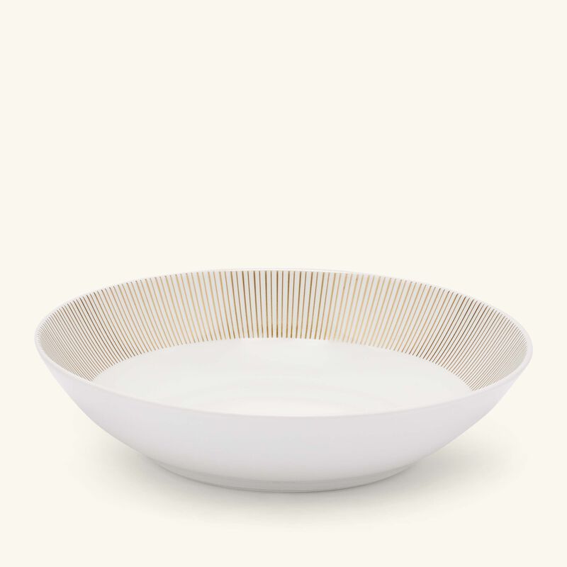 bernardaud sol soup plate round gold 19cm