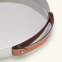 Wyatt Serving Tray Round Medium Stainless Steel ralph lauren home wyatt serving tray round medium stainless steel