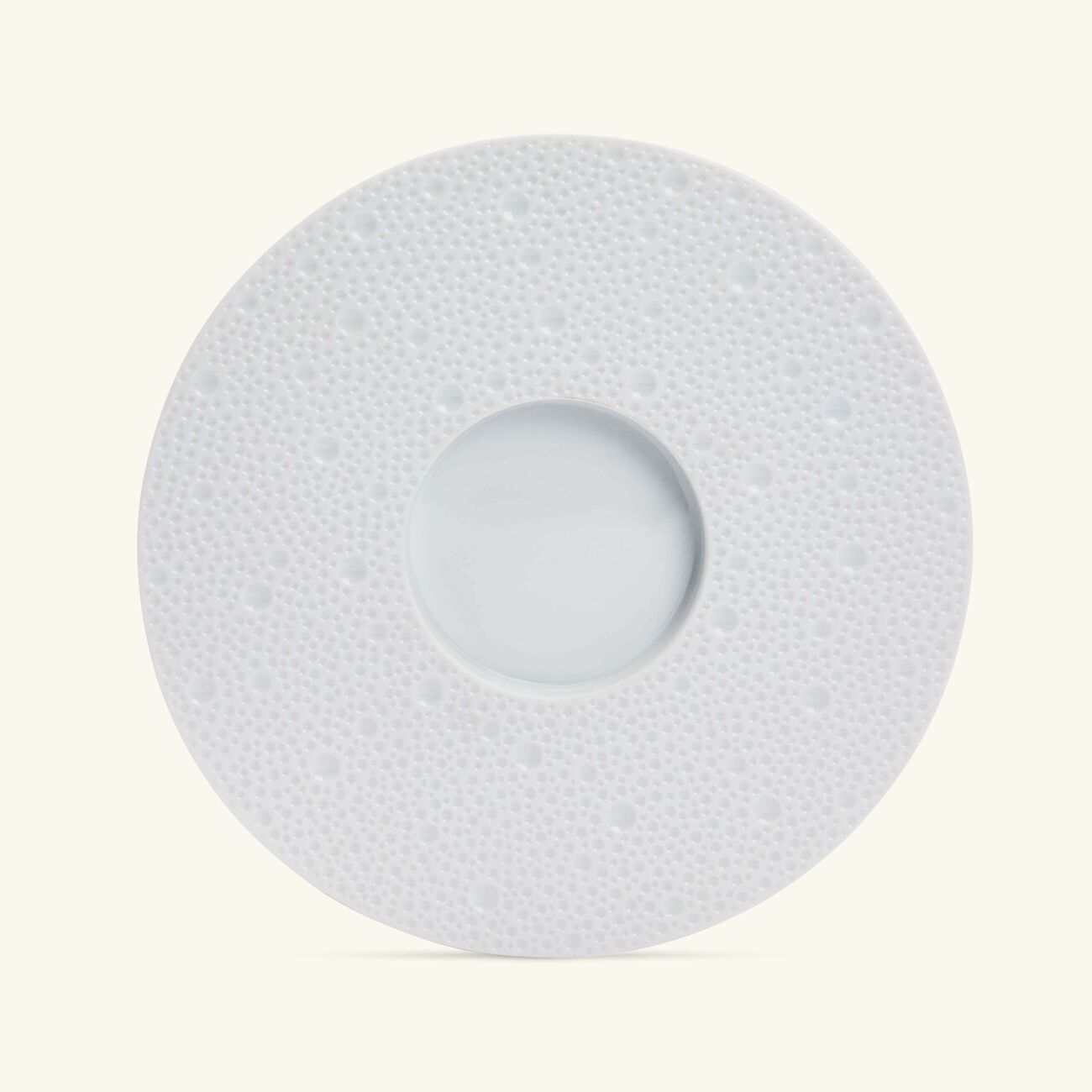 Ecume Serving Platter Round White 18cm bernardaud ecume serving platter round white 18cm