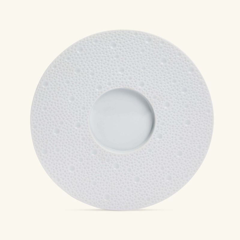 Ecume Serving Platter Round White 18cm bernardaud ecume serving platter round white 18cm