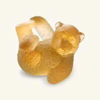 Bear Cub Sculpture Mini Yellow daum bear cub sculpture mini yellow