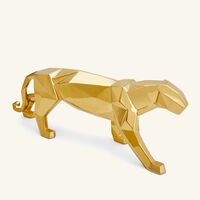 Panther Sculpture Small Gold lladro panther sculpture small gold