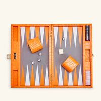 vido tangerine alligator backgammon set