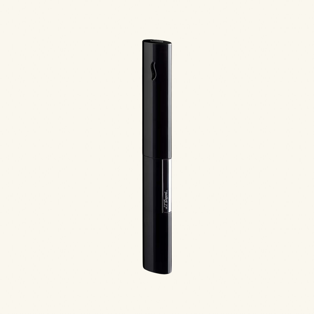 s t  dupont paris is renowned for luxury lighters  collectible pens  perfumes  and premium accessories  founded in 1872  s t  dupont blends innovation with timeless elegance  featuring the iconic diamond head pattern and exceptional french craftsmanship in every handcrafted piece ولاعة الشموع ذا واند باللون الأسود