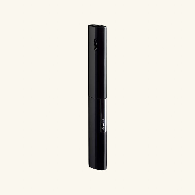s t  dupont paris is renowned for luxury lighters  collectible pens  perfumes  and premium accessories  founded in 1872  s t  dupont blends innovation with timeless elegance  featuring the iconic diamond head pattern and exceptional french craftsmanship in every handcrafted piece ولاعة الشموع ذا واند باللون الأسود