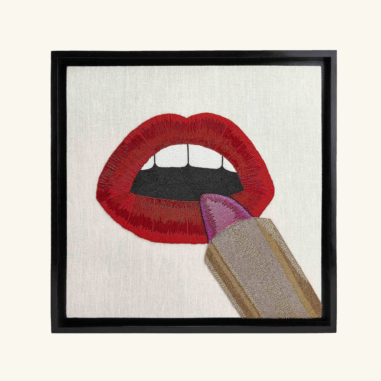 jonathan adler lipstick beaded wall art