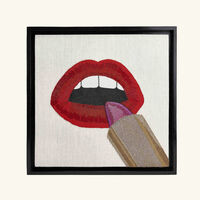 jonathan adler lipstick beaded wall art